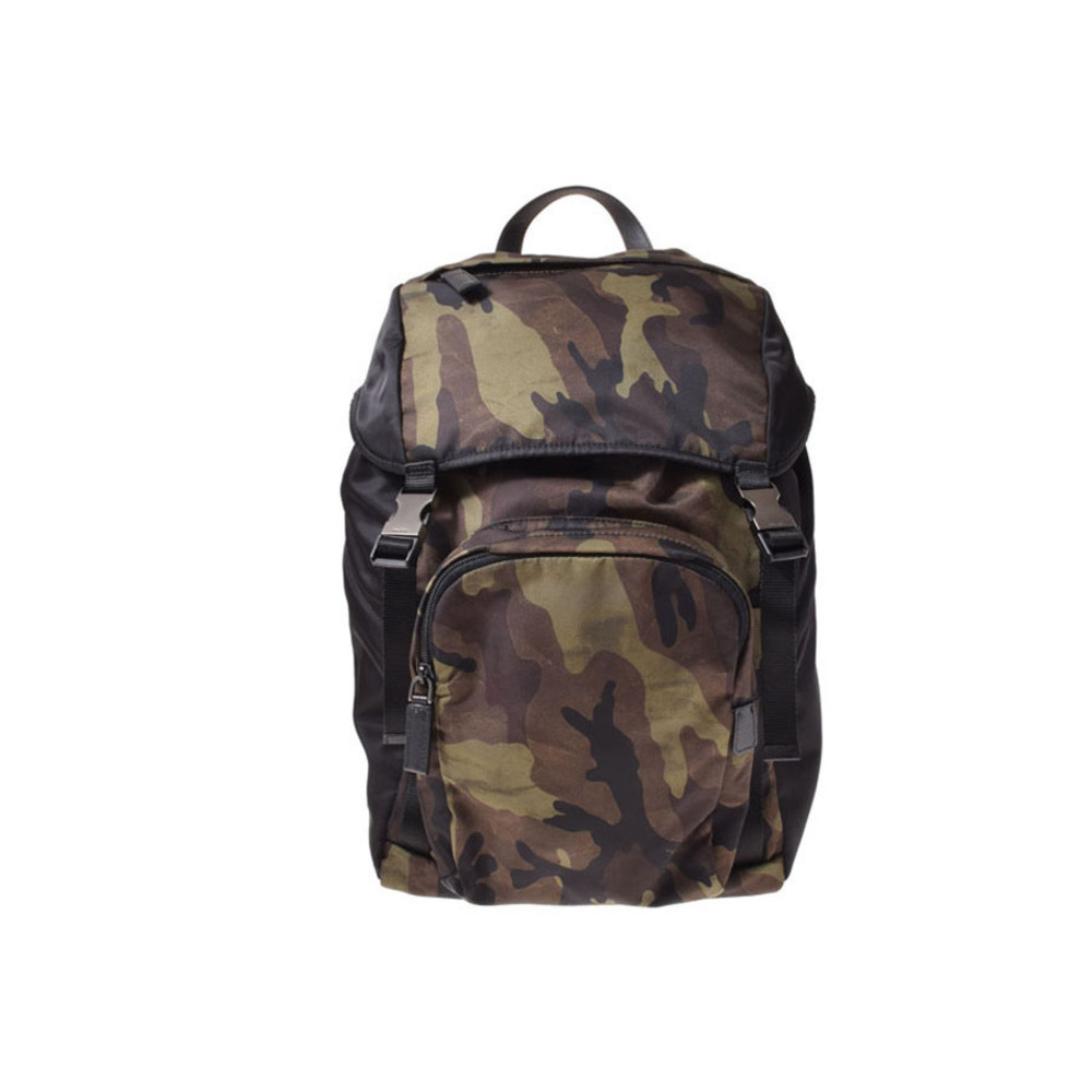 Prada Camouflage Nylon Backpack Gold